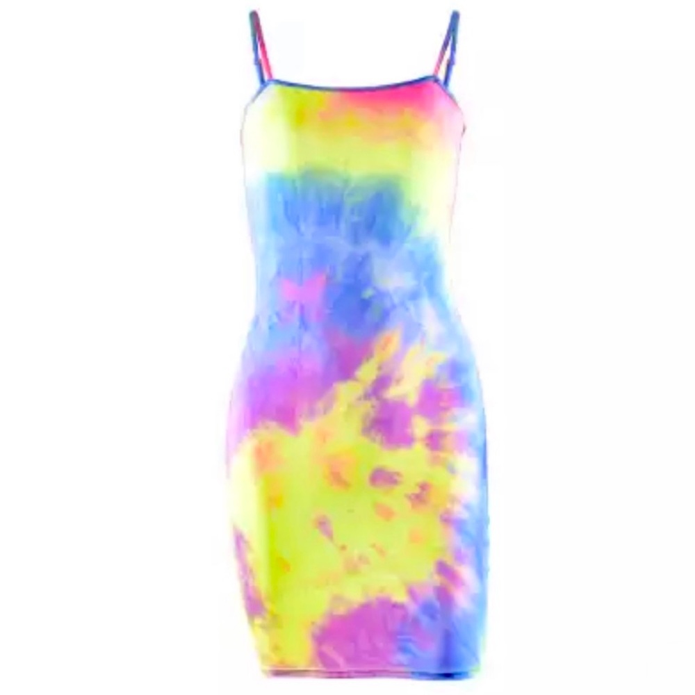 Tie Dye Fitted Dress